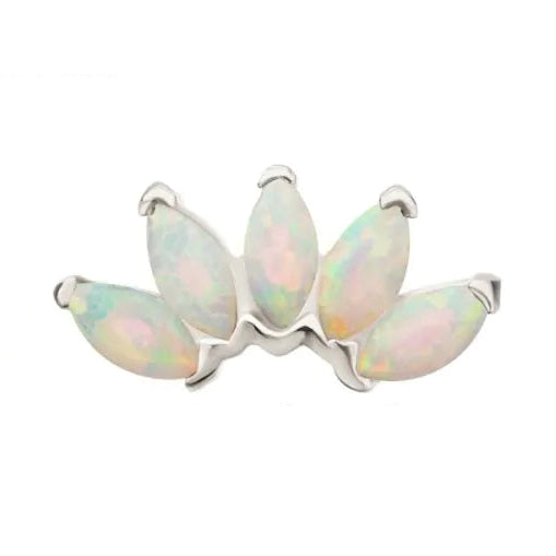 IN tl wg 5 fan w/white opal