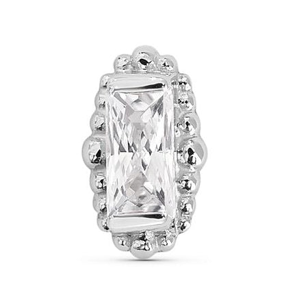 BVLA tl wg beaded baguette w/cz