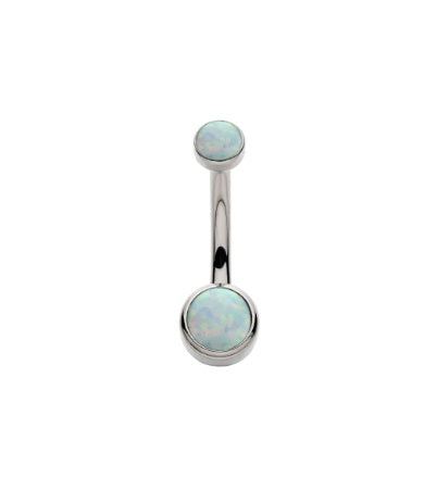 IN navel flat bezel opal 14 7/16