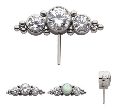 IN tl sf cluster cz&opal beaded