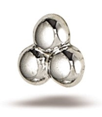 BG 3 bead black rhodium 18/16