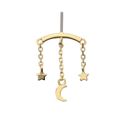 IN tl yg star & moon dangle