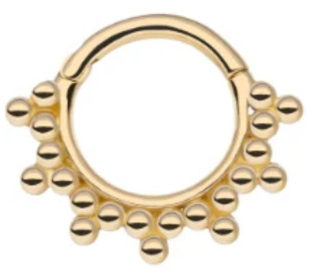 IN yg tri beaded clicker 16 5/16