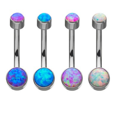 IN navel flat bezel opal 14 7/16