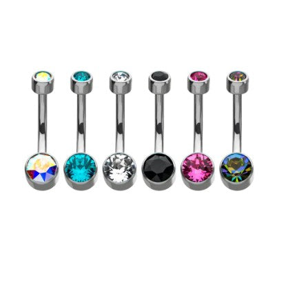IN navel flat bezel gem 14 7/16