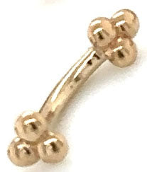 BG yg cur 16 5/16 3 bead
