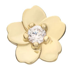 IN tl yg cherry blossom w/cz