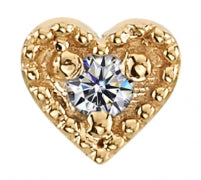 BVLA tl yg heart harlequin w/ dia