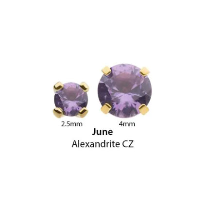 IN tl yg prong 2.5mm alexandrite