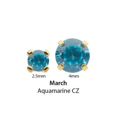 IN tl yg prong 2.5mm aquamarine