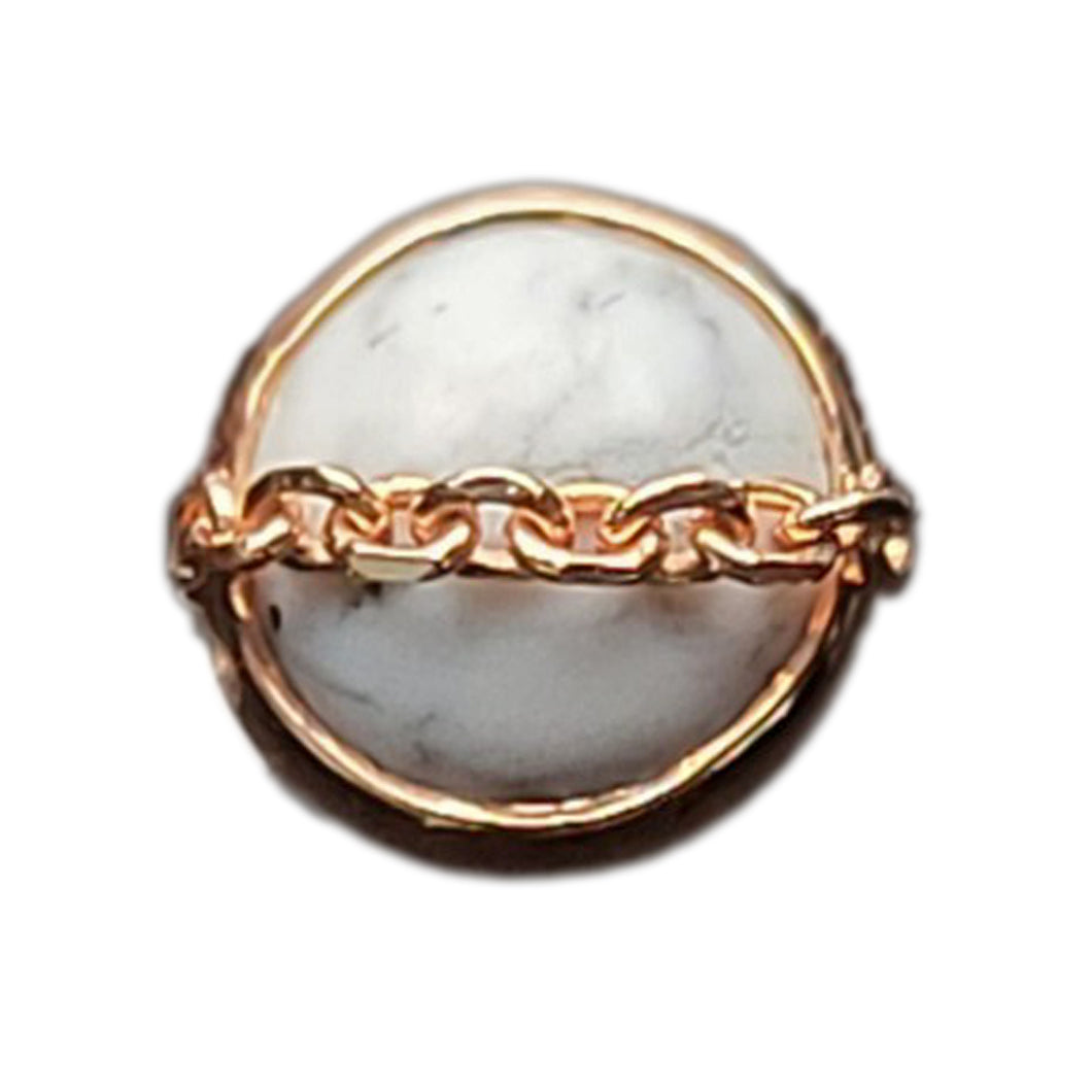 A tl rg elemence 5mm w/howlite