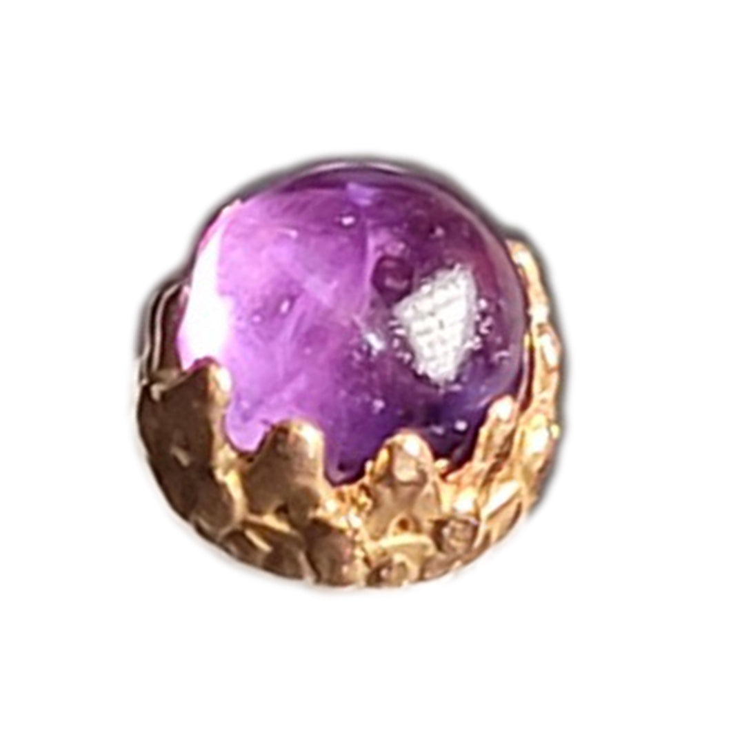 AN tl rg king 3mm w/amethyst