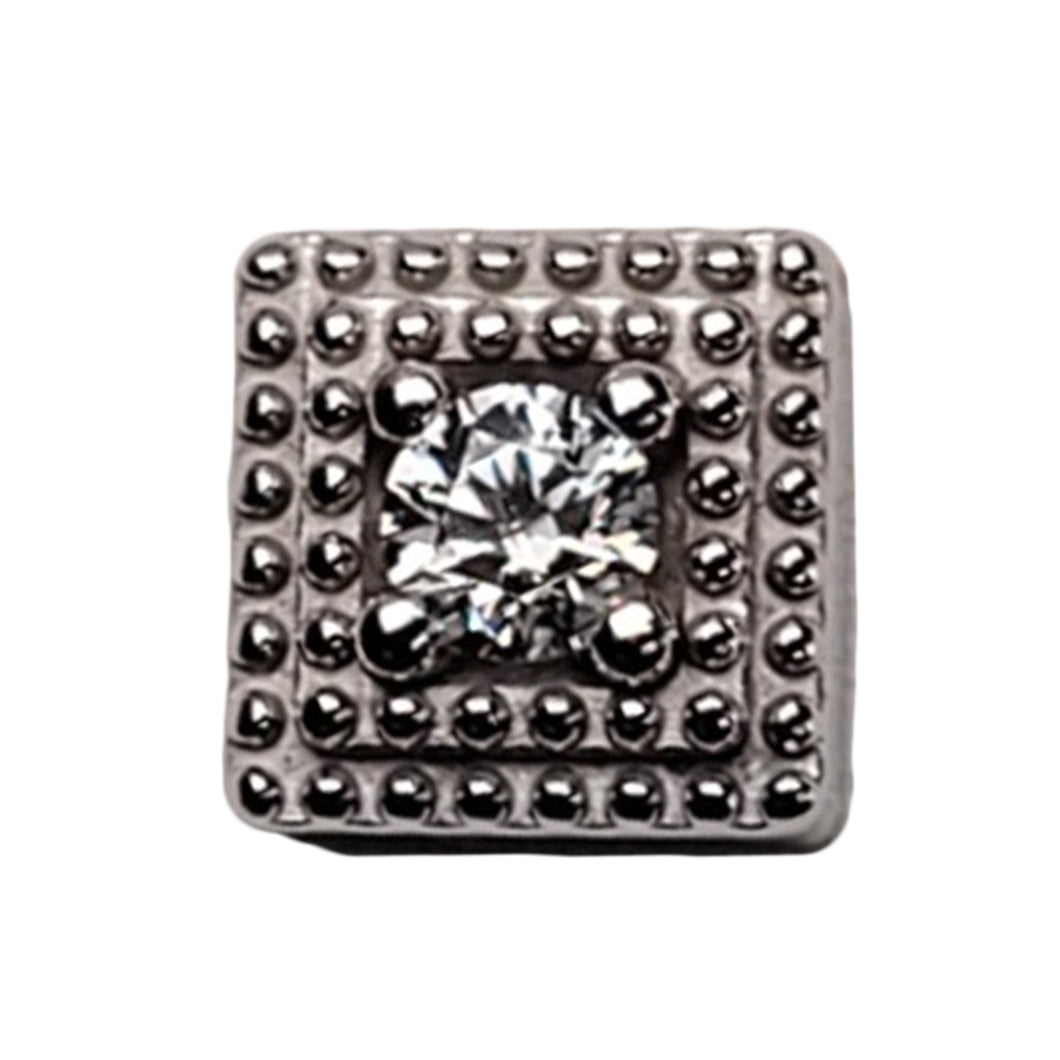 BG tl wg square milgrain w/cz