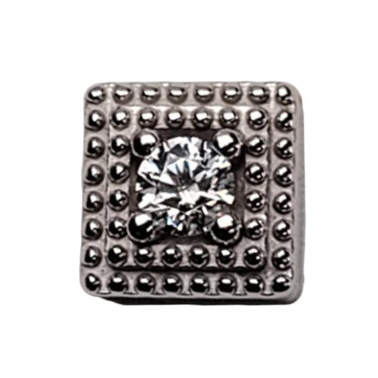 BG tl wg square milgrain w/cz