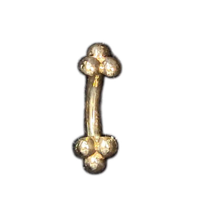 BG yg cur 16 1/4 3 bead