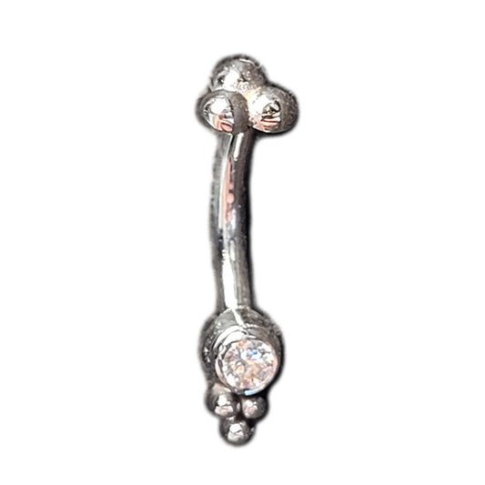 BG wg cur 16 5/16 bead accent w/cz