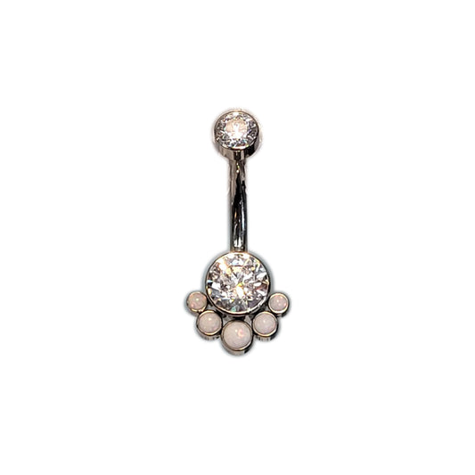 IN navel 14 3/8 w/5 opal