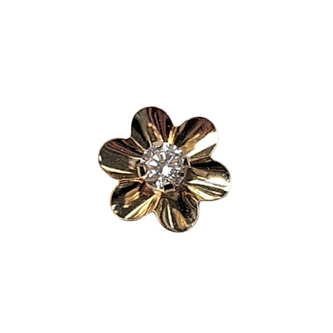 studkt yg flower 3mm cz