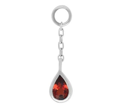 BJ wg concorde charm w/garnet