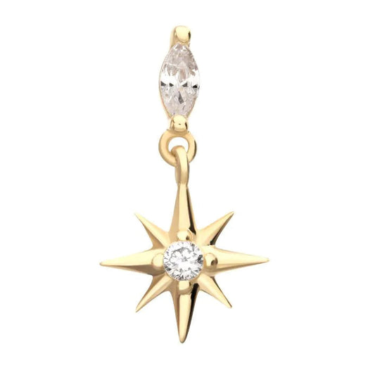 IN tl yg marquise w/ NS dangle