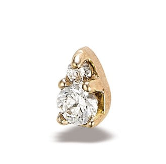 BG tl yg double gem pear w/cz