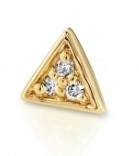 BVLA tl yg micro pave triangle