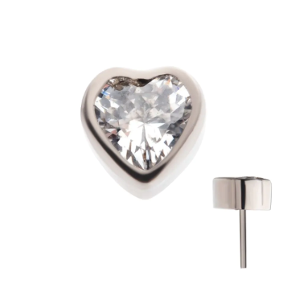 IN tl heart cz bezel