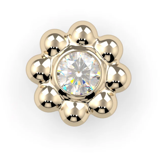 KD tl wg flower w/pink cz
