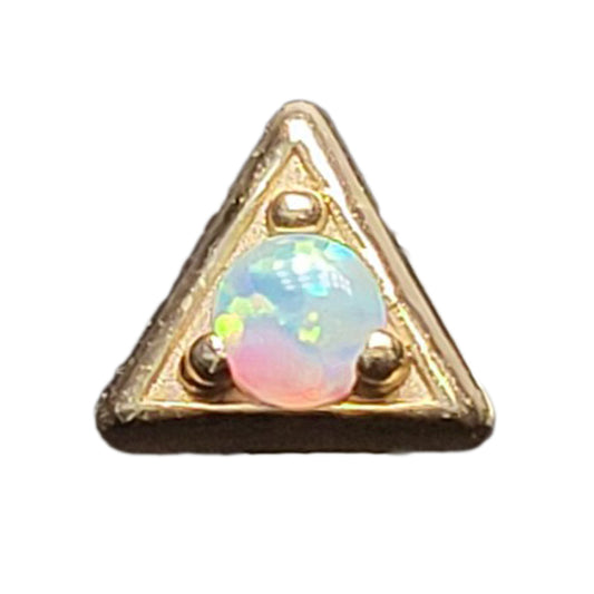 BG tl yg triangle w/opal